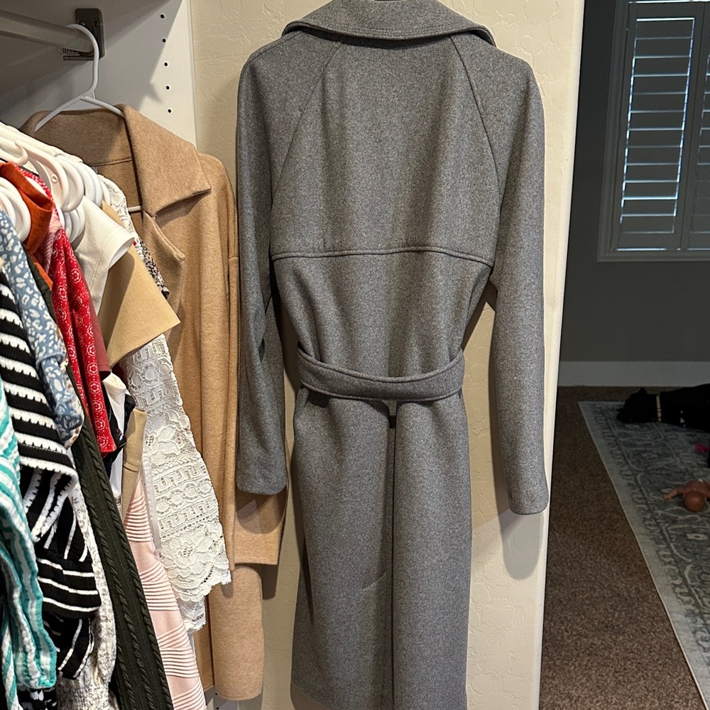 Gray Long Coat - Picture 5 of 6
